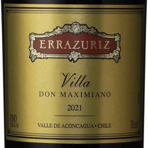 ERRAZURIZ VILLA DON MAXIMIANO 2021GARRAFA