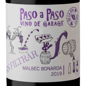 PASO A PASO VINO DE GARAGE BLEND TINTO MALBEC BONARDA 2020GARRAFA