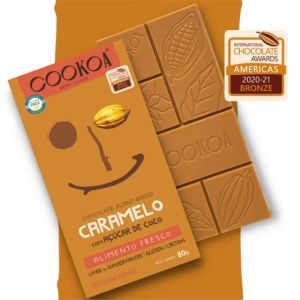  BARRA DE CHOCOLATE CARAMELO COOKOA 80GGARRAFA