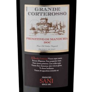 PRINCIPI SANI GRANDE CORTEROSSO PRIMITIVO DI MANDURIA DOC 2022GARRAFA