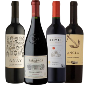 Kit Quarteto Reservas e Gran Reservas Chile e Argentina